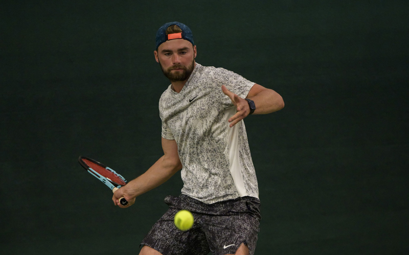 Kovács Márk: a selejtezőből a döntőbe jutásért - Fotó: huntennis.hu/Peleskey Bence